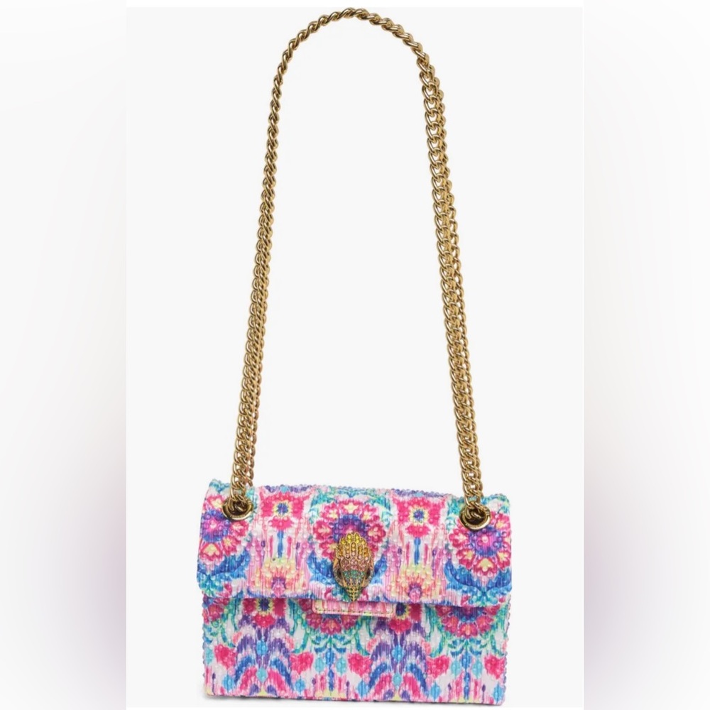 NWT KURT GEIGER LONDON Matthew Williamson Mini Pink Floral🌺🌹🌷🌺🪷Shoulder Bag - Picture 11 of 14